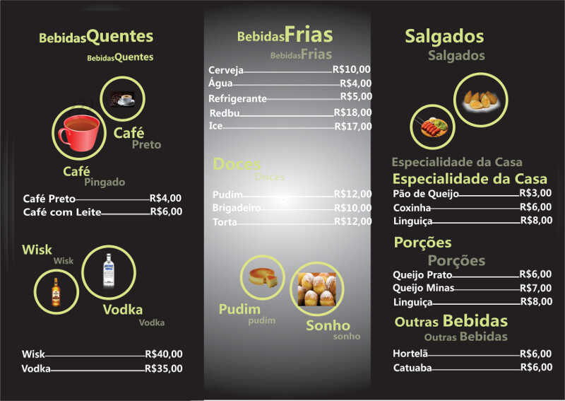 Cardápio